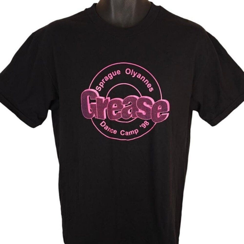 Vintage Sprague Olyannes Dance Team T Shirt Mens Size Medium Black 90s Grease